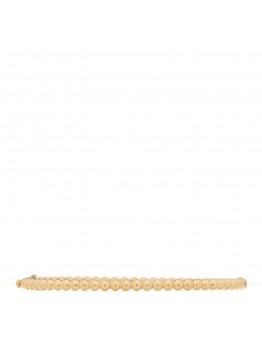 18K Yellow Gold Perlee Pearls of Gold Bracelet L