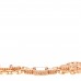 18K Rose Gold Carnelian 5 Motifs Guilloche Vintage Alhambra Bracelet