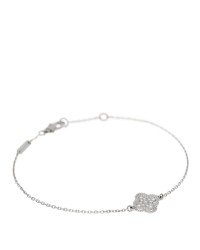 18K White Gold Diamond Sweet Alhambra Bracelet