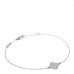 18K White Gold Diamond Sweet Alhambra Bracelet