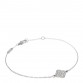 18K White Gold Diamond Sweet Alhambra Bracelet