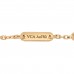 18K Yellow Gold Mother of Pearl Sweet Alhambra Bracelet