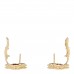 18K Yellow Gold Carnelian Vintage Alhambra Earrings