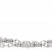 18K White Gold 5 Motifs Guilloche Vintage Alhambra Bracelet