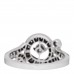 18K White Gold Diamond Nid du Paradis Ring 50 5.25