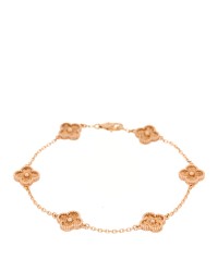 18K Rose Gold 6 Motifs Sweet Alhambra Bracelet