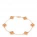18K Rose Gold 6 Motifs Sweet Alhambra Bracelet