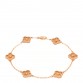 18K Rose Gold 6 Motifs Sweet Alhambra Bracelet
