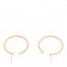 18K Rose Gold Small Perlee Hoop Earrings