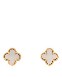 18K Yellow Gold Mother of Pearl Sweet Alhambra Earrings