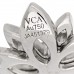 18K White Gold Diamond Mini Lotus Openwork Bracelet