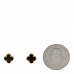 18K Yellow Gold Black Onyx Sweet Alhambra Earrings