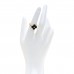18K Yellow Gold Black Onyx Diamond Vintage Alhambra Ring 52 6
