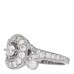 18K White Gold Diamond Nid du Paradis Ring 50 5.25