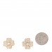 18K Yellow Gold Diamond Medium Cosmos Clip-On Earrings