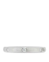 Platinum Diamond Tendrement Etoiles Wedding Band Ring 48 4.5