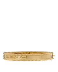 18K Yellow Gold Perlee Signature Bangle Bracelet XS