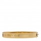 18K Yellow Gold Perlee Signature Bangle Bracelet XS
