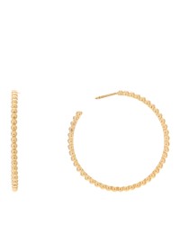 18K Yellow Gold Small Perlee Hoop Earrings