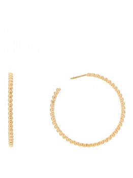 18K Yellow Gold Small Perlee Hoop Earrings