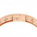 18K Rose Gold Diamond Perlee Clovers Bangle Bracelet L