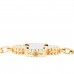 18K Yellow Gold Black Onyx 5 Motifs Vintage Alhambra Bracelet
