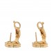 18K Yellow Gold Mother of Pearl Vintage Alhambra Earrings