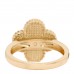 18K Yellow Gold Black Onyx Diamond Vintage Alhambra Ring 52 6