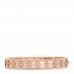 18K Rose Gold Diamond Perlee Clovers Bangle Bracelet L