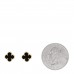 18K Yellow Gold Black Onyx Sweet Alhambra Earrings