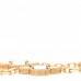18K Yellow Gold Malachite 5 Motifs Vintage Alhambra Bracelet