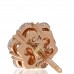 18K Rose Gold Diamond Fleurette Earrings