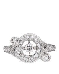 18K White Gold Diamond Nid du Paradis Ring 50 5.25