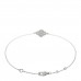 18K White Gold Diamond Sweet Alhambra Bracelet