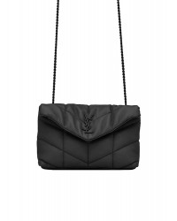 Y Puffer Toy Bag in Quilted Lambskin