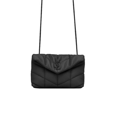 Y Puffer Toy Bag in Quilted Lambskin