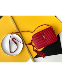 Y Lou Camera Bag In Quilted Leather