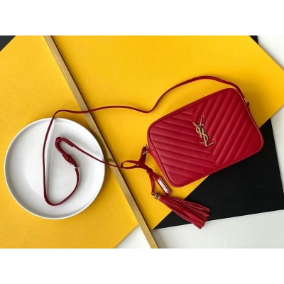 Y Lou Camera Bag In Quilted Leather