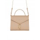 Y Cassandra Medium Top Handle in Grain de Poudre Embossed Leather