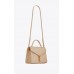 Y Cassandra Medium Top Handle in Grain de Poudre Embossed Leather