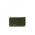 Y Fragments Zipped Card Case in Dark Pine