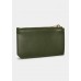 Y Fragments Zipped Card Case in Dark Pine