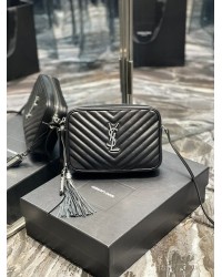 Y Lou Camera Bag Black With Silver Toned Hardware