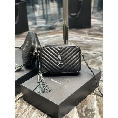 Y Lou Camera Bag Black With Silver Toned Hardware