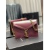 Y Cassandra Medium Chain Bag Rouge Opyum In Grain De Poudre Embossed