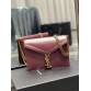 Y Cassandra Medium Chain Bag Rouge Opyum In Grain De Poudre Embossed