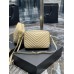 Y Lou Camera Bag Beige With Gold Toned Hardware