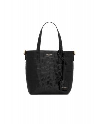 Y Paris Mini Toy Shopping In Crocodile-Embossed Leather
