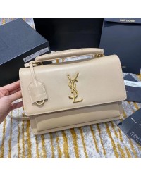Y Medium Sunset Satchel In Smooth Leather Bag