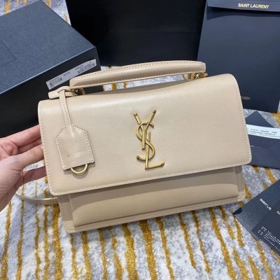 Y Medium Sunset Satchel In Smooth Leather Bag